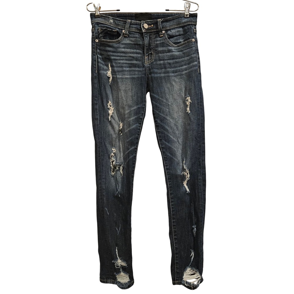 Buckle Black Fit‎ No. 256 Distressed Ripped Skinny Jeans Womens 25